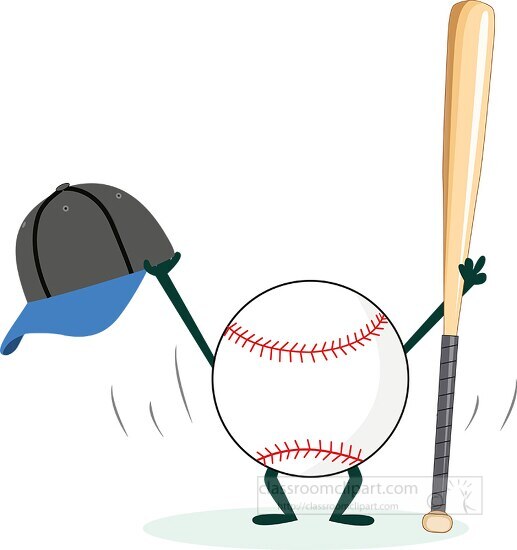 softball bat and ball clip art