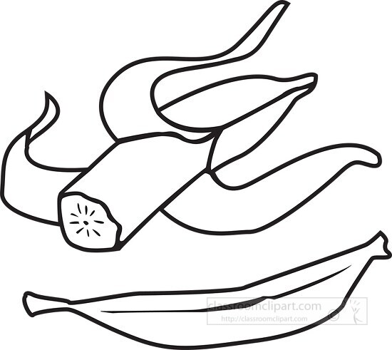 banana outline clipart