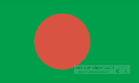 Bangladesh flag flat design clipart