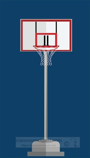 basketball hoop and ball clipart free