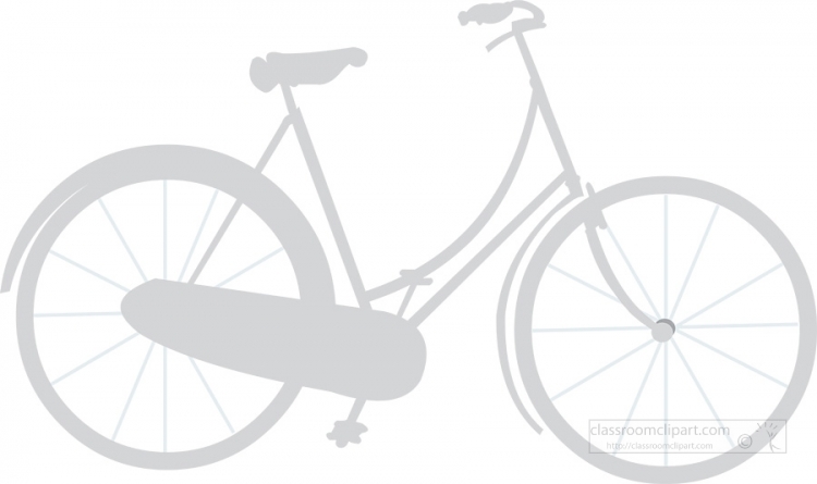 bike silhouette grayish