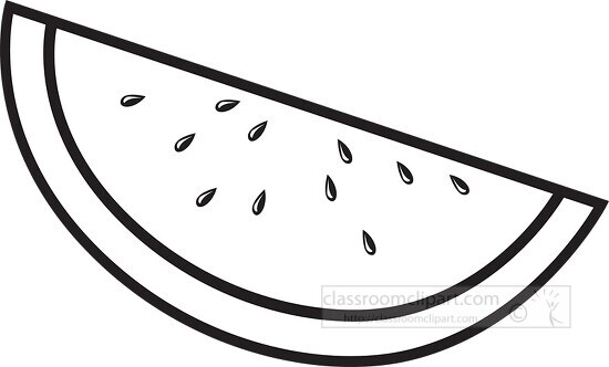 watermelon clip art black and white