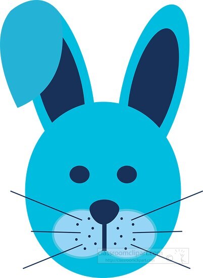 rabbit face clip art