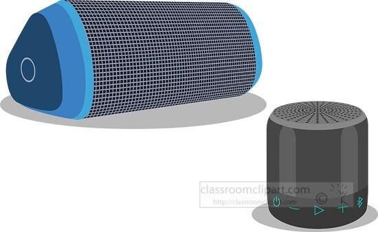 blue tooth speakers clipart
