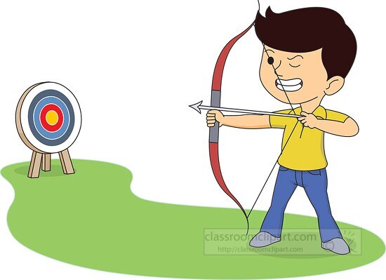 shooting arrow clip art