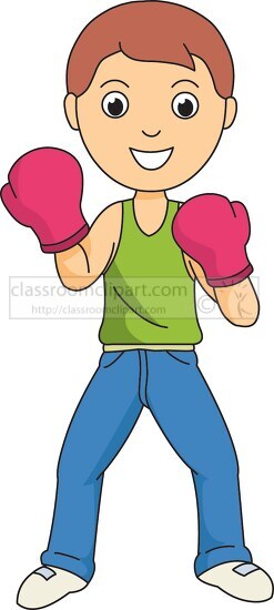 Boxing Clipart Boy Boxing Cartoon