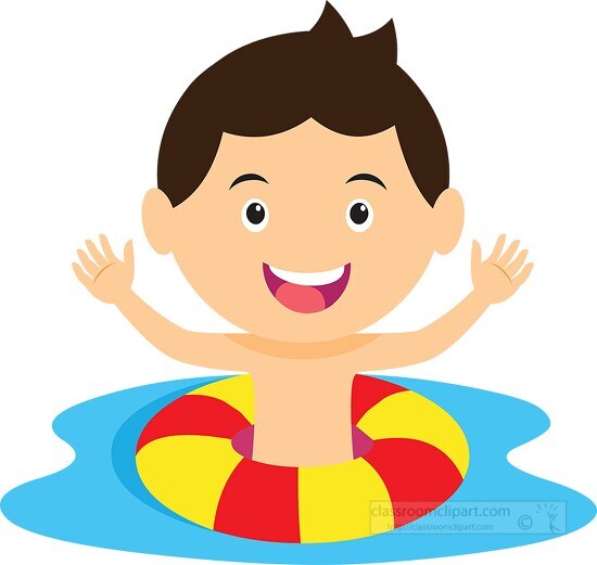 Boy In Swimming Pool Water Sports Clipart 517 18480 