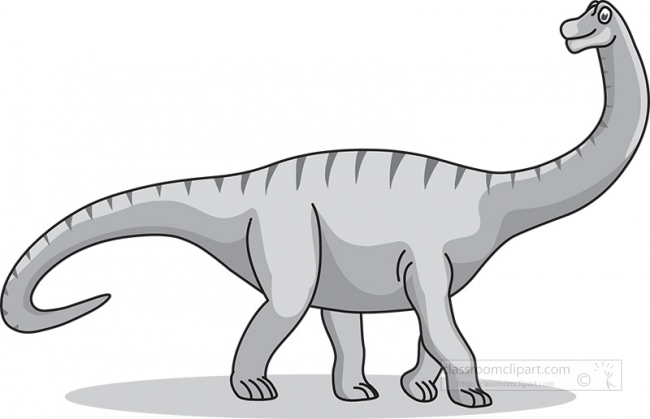 brachiosaurus clipart 06A gray