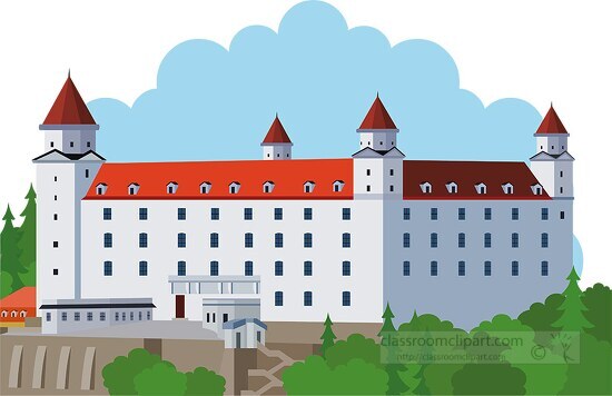 bratislava castle slovakia clipart