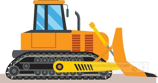 bulldozer construction and machinary clipart