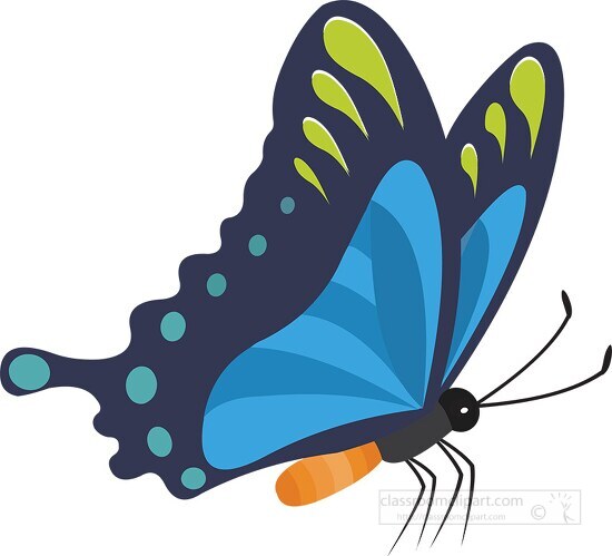 butterfly side outline clip art