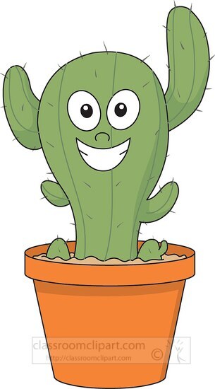 cactus cartoon clipart