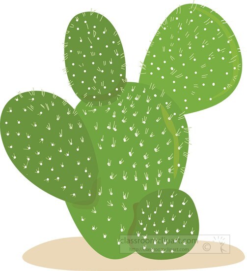 cactus plant in desert clipart.eps