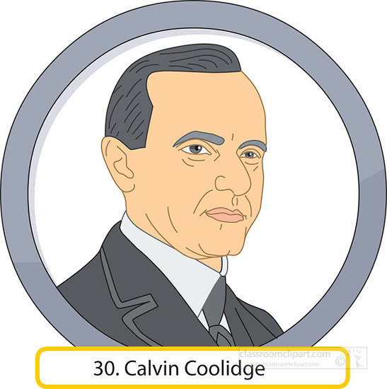 Calvin Coolidge President Clipart