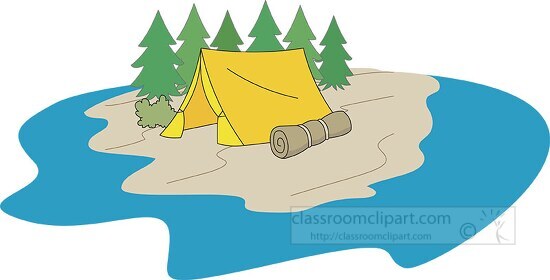 cartoon campsite
