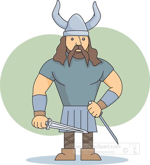 cartoon viking