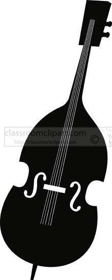cello musicial instrument silhouette clipart