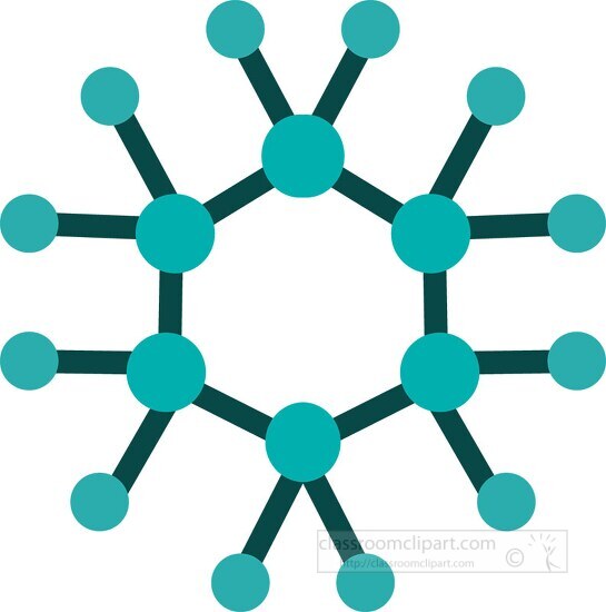 chemical molecule pattern clipart