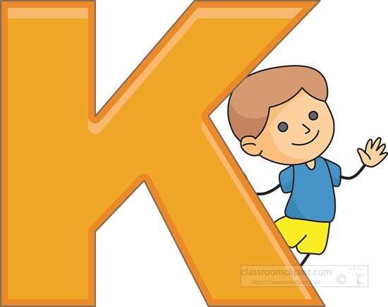 children alphabet letter k