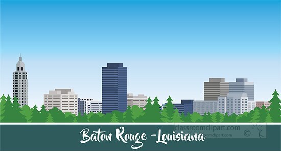 city baton ronge louisiana clipart