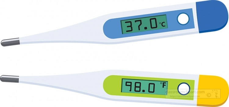 clinical digital thermometer clipart