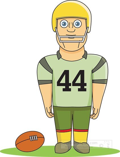 clipart of a football player