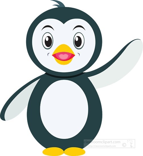 clipart of cartoon style penguin clipart