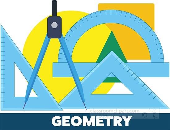 clipart of geometry math tools