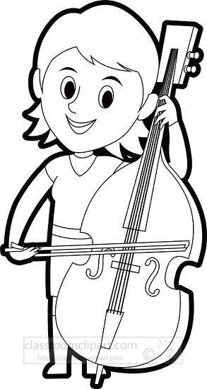 clipart student playing cello school band