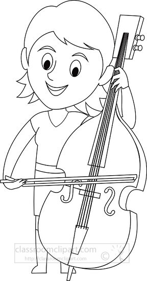 clipart student playing cello school band