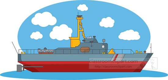 coast guard vessel clipart