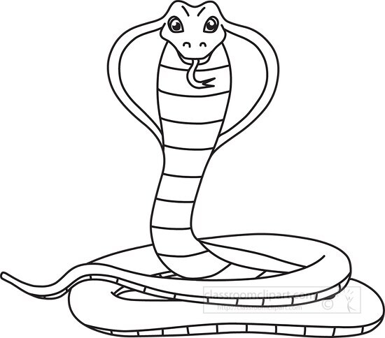 black and white cartoon snakes