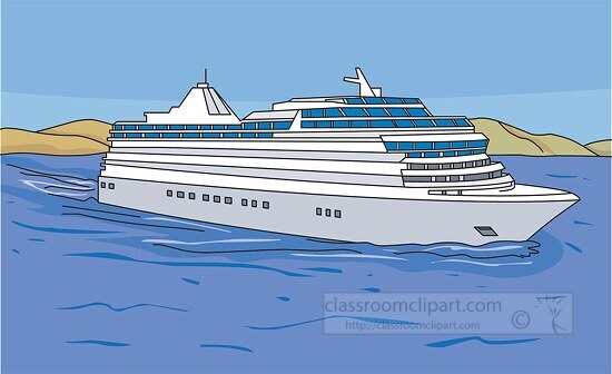 cruise ship travel clipart