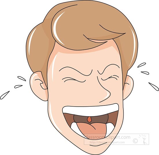 crying facial expression clipart