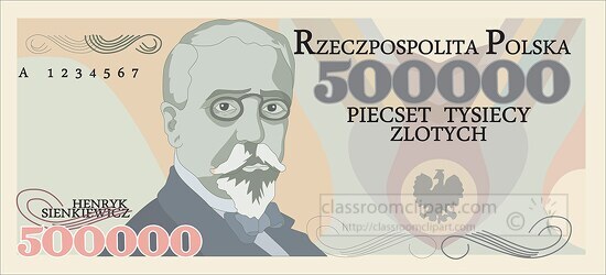 currency 500000 zlotych poland