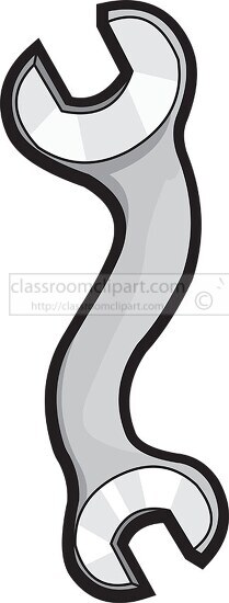 curved wrench clipart