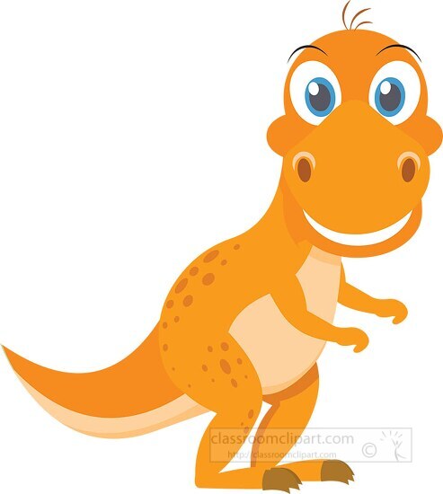 cute dinosaur character prehistoric clipart