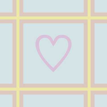 decorative pattern open heart 103