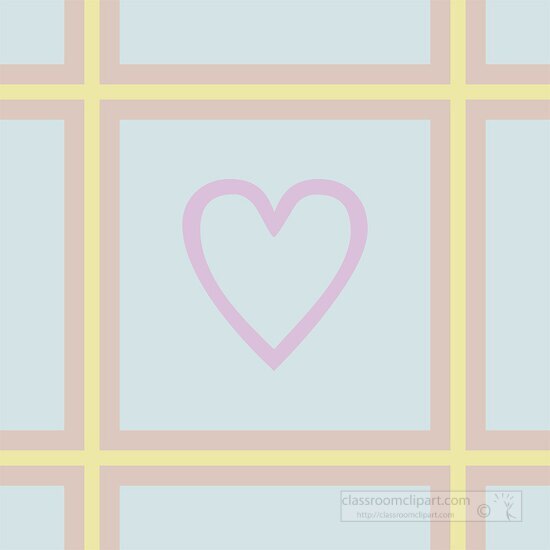 decorative pattern open heart 103