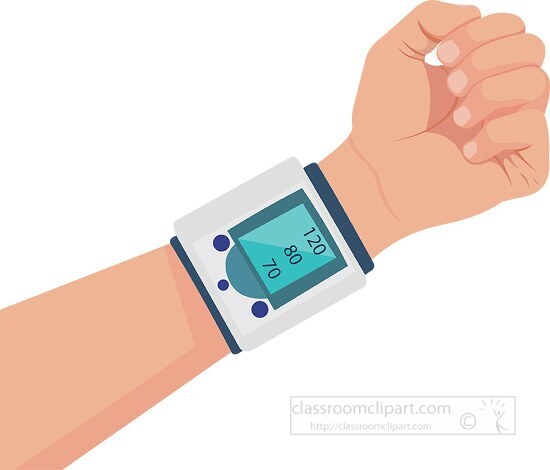 digital wrist blood pressure monitor bp cuff machine medical cli