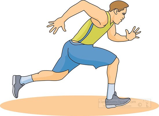 distance running clipart