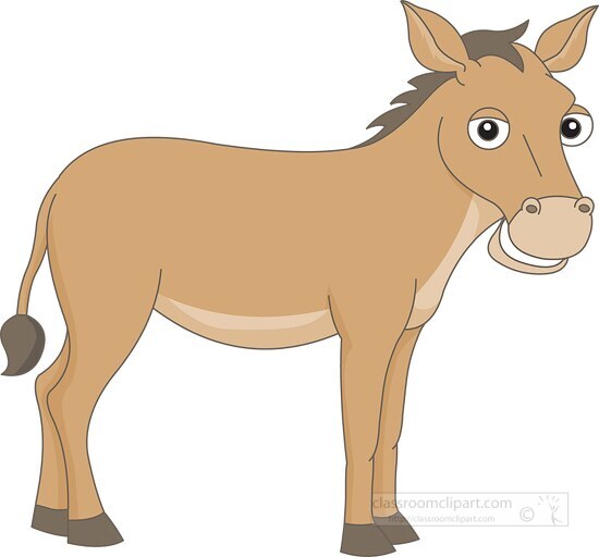 donkey equidae clipart 58121