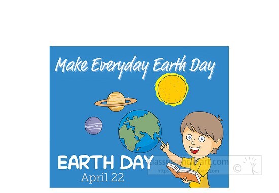 earth day every day student cipart