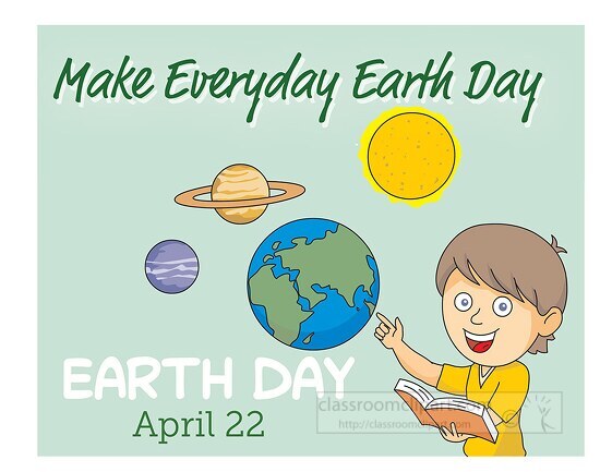 earth day every day student cipart