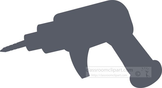 electric hand drill silhouette clipart