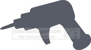 electric hand drill silhouette clipart