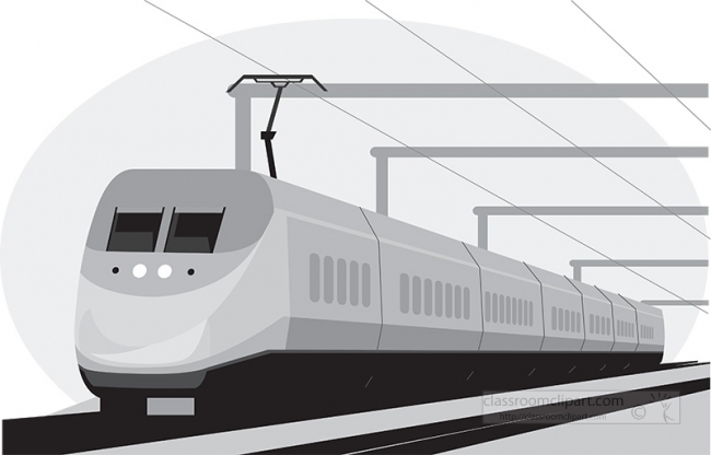 electric train gray color