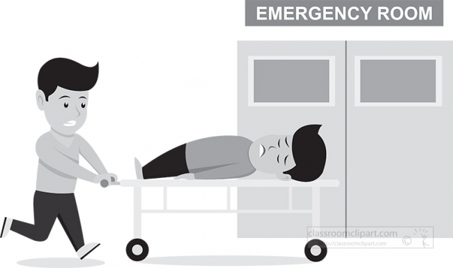 emergency room medical healthcare educational clip art graphic