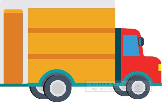 empty delivery truck clipart 1217