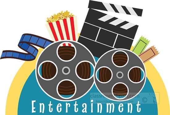 entertainment industry icons clipart